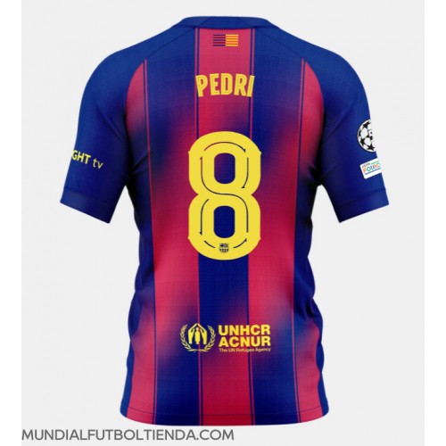 Camiseta Barcelona Pedri Gonzalez #8 Primera Equipación Replica 2025-26 mangas cortas